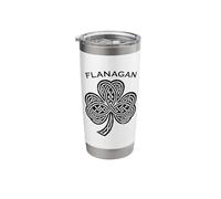 Flanagan Family Last Name Irish Ireland Celtic Stainless Steel Insulated Tumbler