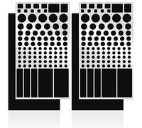 FLANCCI LED Light Blocking Stickers, Light Dimming LED Filters, (4 Sheets) Dimming Sheets for Routers, LED Covers Blackout, Dimming 80% ~ 100% of LED Lights (4Sheets = 2 Cut Out + 2 Uncut)
