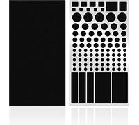 FLANCCI Light Blocking Stickers, Light Dimming LED Filters, (2 Sheets) Dimming Sheets for Blackout Routers, LED Covers Blackout, Dimming 80% ~ 100% of LED Lights (2Sheets = 1 Cut Out + 1 Uncut)