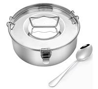 Flanera Flan Mold 1.5 Quart Capacity, Flan Pan Stainless Steel with Lid and Handle - Moldes para Flan en Baño Maria con Tapa - Instant pot Accessories