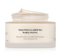 Flanerie Resurfacing Overnight Moisturiser - Night Cream with White Peony, Red Algae & Moringa Oil - Anti-Ageing, Brightening, Deep Hydration & Barrier Support Night Treatment for Radiant Skin