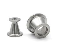 Flange Adapter, 1PC Tri Clamp Reducer Vacuum Pipe Fittings Flange Adapter 304 Stainless Steel Sanitary(KF16-KF40)