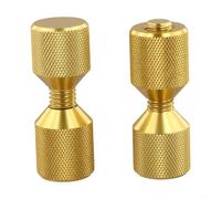 Flange Alignment Pin Set, 1-1/8" Two Hole Dowel Pin for ASME 150LB Flanges 1/2"-14", Hardened 6061 Aluminum with Black Oxide Finish, Ergonomic Pipe Aligner Tool(Gold)