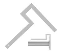 Flange Angle 400×400mm,Galvanized Steel Measuring Tool for Precise in Piping Construction,Flange Squares Pipefitter Check The Right Angle of Flange and Pipe Assembly