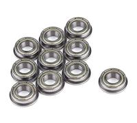 Flange Bearing 8 x 22 x 10 + f688z 10pcs Mini Bearings Double Shielded Steel Ball Bearing Flange for Motor F688ZZ 8 16 5mm Replacement Accessory