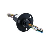 Flange cap type collector ring conductive slip ring 360 degree rotating joint(36 channels 2A outer diameter 22mm)