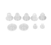 Flange Cover Duckbill Valves Silicone Diaphragm, Replacement Duckbill Valve Diaphragm Accessories for Bust Pump, 5 Flange Covers with 2 Duckbill Valves and 2 Diaphragms, Perfect Fi