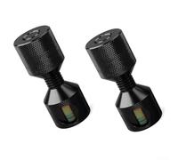 Flange Double-Hole Pins With Built-In Level 1-1/8 Inch And 1-5/8 Inch Stainless Steel Alignment Tool For Jigs Fixtures Woodworking(Red-Small + Level)