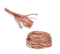 Flange Grounding Wire，grounding wire 10Meters Bare Pure Copper Tinned Wire Round Stranded Braid Tape Conductive Rope Soft Connection(Copper,10 METERS-6MM2)
