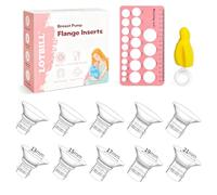 Flange Insert 13/15/17/19/21mm 10PCS Compatible with Momcozy S12 Pro/S9 Pro/S12/S9/Medela/Spectra etc Wearable Breast Pump 24mm Flange/Shield, Reduce 24mm Tunnel Down to Correct Size