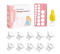 Flange Insert 13/15/17/19/21mm 10PCS Compatible with Momcozy S12 Pro/S9 Pro/S12/S9/Medela/Spectra etc Wearable Breast Pump 24mm Flange/Shield, Reduce 24mm Tunnel Down to Correct Size