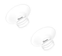 Flange Insert 2pcs Compatible with Momcozy M5/M9/M6/S12 Pro/V1 Pro/V2 Pro,for Spectra/Medela/MomMed/eufy/Lansinoh/Elvie Breast Pump, Fit for 24mm Flange/Shield of Most Pumps (2pcs-15mm)