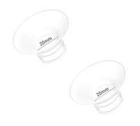 Flange Insert 2pcs Compatible with Momcozy M5/M9/M6/S12 Pro/V1 Pro/V2 Pro,for Spectra/Medela/MomMed/eufy/Lansinoh/Elvie Breast Pump, Fit for 24mm Flange/Shield of Most Pumps (2pcs-20mm)