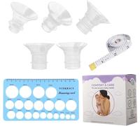 Flange Inserts 13/15/17/19/21mm for Wearable Breastpump Cups with 24mm Flange/Shields, Compatible with Medela, Momcozy S9/S9 Pro/S12/S12 Pro, TSRETE, Spectra, Elvie, Bella Baby, Lansinoh