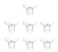 Flange Inserts 7PCS 13/15/17/18/19/20/21mm Compatible with Momcozy M9/M6/M5/S12 Pro/S9 Pro/Medela/Spectra/Bellababy/Lansinoh/eufy/S21 24mm Breast Pump,Reduce 24mm Tunnel Down to Correct Size