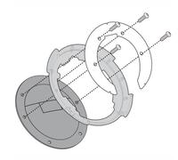 GIVI BF Tanklock System for TANKLOCK Tankbags, black