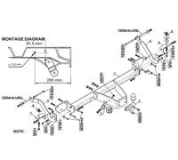 Flange Neck Tow Bar For FIAT Ducato BOX VAN (2014-) F-067