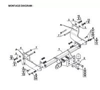 Flange Neck Tow Bar For FORD TRANSIT CUSTOM (2012-) F-301