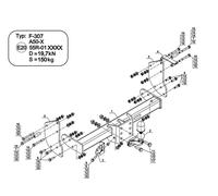 Flange Neck Tow Bar For FORD Transit BOX VAN (2014-) F-307
