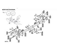 Flange Neck Tow Bar For ISUZU D-Max I Pickup (2007-2012) I-030