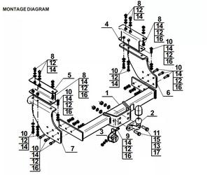 Flange Neck Tow Bar For IVECO Daily (35C/50C) (2006-2013) I-015