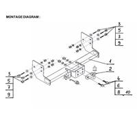 Flange Neck Tow Bar For MERCEDES Viano W639 (2003-2010) M-237