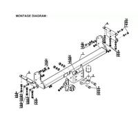 Flange Neck Tow Bar For NISSAN Navara (D40) (2005-) N-088