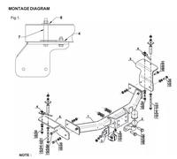 Flange Neck Tow Bar For SSANGYONG Actyon Sports (2008-2018) S-458