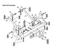 Flange Neck Tow Bar For VAUXHALL/OPEL Movano B (2010-2022) R-062