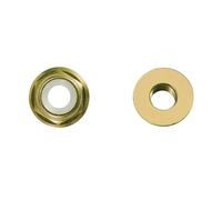 Flange Nut M2 M3 M4 M5 M6 Colored Aluminum Flange Nuts with Nylon Insert - Self-Locking Rivet Nut(Golden,M6-5PCS)