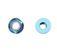 Flange Nut M2 M3 M4 M5 M6 Colored Aluminum Flange Nuts with Nylon Insert - Self-Locking Rivet Nut(Red 4pcs,M3-5PCS)
