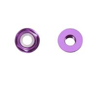 Flange Nut M2 M3 M4 M5 M6 Colored Aluminum Flange Nuts with Nylon Insert - Self-Locking Rivet Nut(Red 3pcs,M4-5PCS)