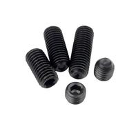 Flange nuts, hex nuts Hex Socket Head Set Screws Black Grade 12.9 Carbon Steel Multiple Sizes Pack(M2.5 * 5(100))