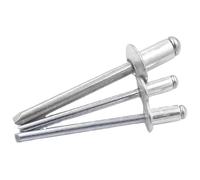 Flange Rivets,Stainless Steel Rivet,10-50Pcs Rivets Aluminium M2.4 M3.2 M4 M4.8 M5 M6 Dome Head Blind Rivets Steel Shank Mandrel Exhaust Rivets(8mm,M2.4 50pcs)(12mm,M2.4 50pcs)