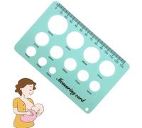 Flange Size Guide: Breast Pump Measuring Tool, Reference Card | Practical Breastfeeding Accessory, Accurate Nipple Measurement for Comfort