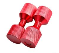 Flange Two Hole Pins, Stainless Steel Detachable Alignment Pins with Bubble Level for Jigs Fixtures, 1-1/8" & 1-5/8" Red Black(Red - Small)