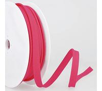 Flanged 10mm wide piping cord 2 mm 100% Cotton bias binding cut - Per Metre - hot pink
