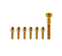 Flanged Button Head Screw Allen Bolt Hex Socket Button Head Cap Screws Bolts Titanium Alloy Pack of 7 Multicolor M5 (16-20mm) M6x35mm(Onecolor,M5 16mm)