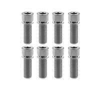 Flanged Button Head Screw Allen Bolt Pack Of 8 M7x(20-25) mm Multicolor Hex Socket Button Head Cap Screws For Bicycle Stem(Titanium,M7 25mm)