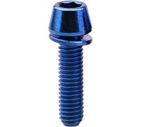 Flanged Button Head Screw Allen Bolt Titanium Hex Socket Button Head Screws With Washer M5X16-20mm Multicolor Pack Of 24(Blauw,M5X18mm 12 Pcs)