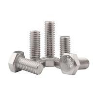Flanged hexagon bolt, 2/5/10/20pcs M3 M4 M5 M6 M8 M10 M12 304 Stainless Steel Flanged hexagon bolt, Full Thread External Hex Screws(30mm,M12 2PCS)