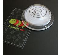 Flanged Large Round Bulls Eye Bubble Level - Tool Clock Hobby Turntable Camera Caravan, Clear aqueous