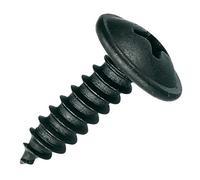 Flanged Self-Tapping Screws Pan Head Phillips Black Galvanised DIN 7049: 3.9 x 13 mm, 20 pcs