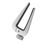 Flanger FC 09 Adjustable Guitar Capo for Acoustic Classical & Electric Guitars Ideal for 6/12 String Instruments Silver Finish for Mandolins & Basses