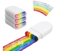 Flankor Pride Face Paint - 4pcs Rainbow Face Paint Stick, LGBT Pride Gay Pride Makeup, Pride Month Accessories, Rainbow Flag Face Paint, Easy Wash, Skin Safe