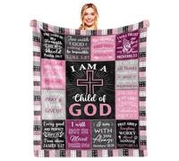 Flannel Blanket Christian Get Well Soon Gifts - Sending Hugs & Encouragement for Her & Friend