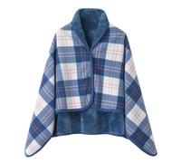 Flannel Cape Poncho Blanket For Women Wrap Yourself In Warmth And Elegance Wearable Blanket Polyester Soft Fleece Button Bed Jacket Thickened Plush Home Wear #1111