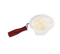 Flannel Cloth Coffee Filter Cold Brew Strainer Bag with Wooden Handle, Reusable Flannel Filter for Hand Drip Coffee Making, Eco - Friendly Stainless Steel Frame (Small Diameter)