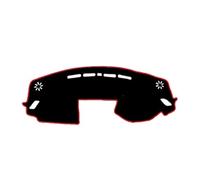 Flannel Dash Mat For Mitsubishi For Eclipse Cross 2018 2019 2020 2021 Dash Mat Carpet Cape Sun Shade Pad Cushion Car Inner Dashboard Cover Protector Dashboard Decorative(Red RHD No HUD)