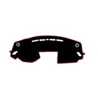 Flannel Dash Mat For Mitsubishi For Eclipse Cross 2018 2019 2020 2021 Dash Mat Carpet Cape Sun Shade Pad Cushion Car Inner Dashboard Cover Protector Dashboard Decorative(Red LHD No HUD)